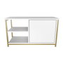 Hanah Home Soporte para TV Muskegon - Dorado, Blanco